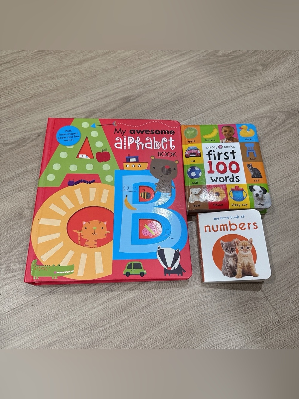 My Awesome Alphabet number words Book  Kids Board Book lot